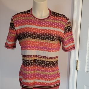 Missoni knitted sweater with patterned stripes